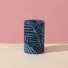 Patrón de hojas negras y azules [seda 2.0, 20 cordones]