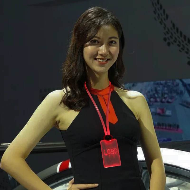 
 Фабричный оптовый Пользовательский логотип светодиодный мигающий ремешок для выставки  