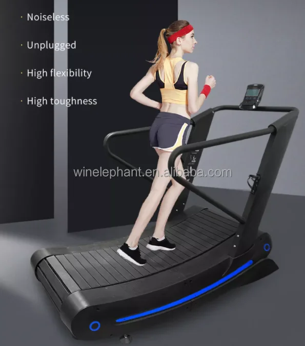 Curved Treadmill Wholesale Commercial Fitness Running Unpowered