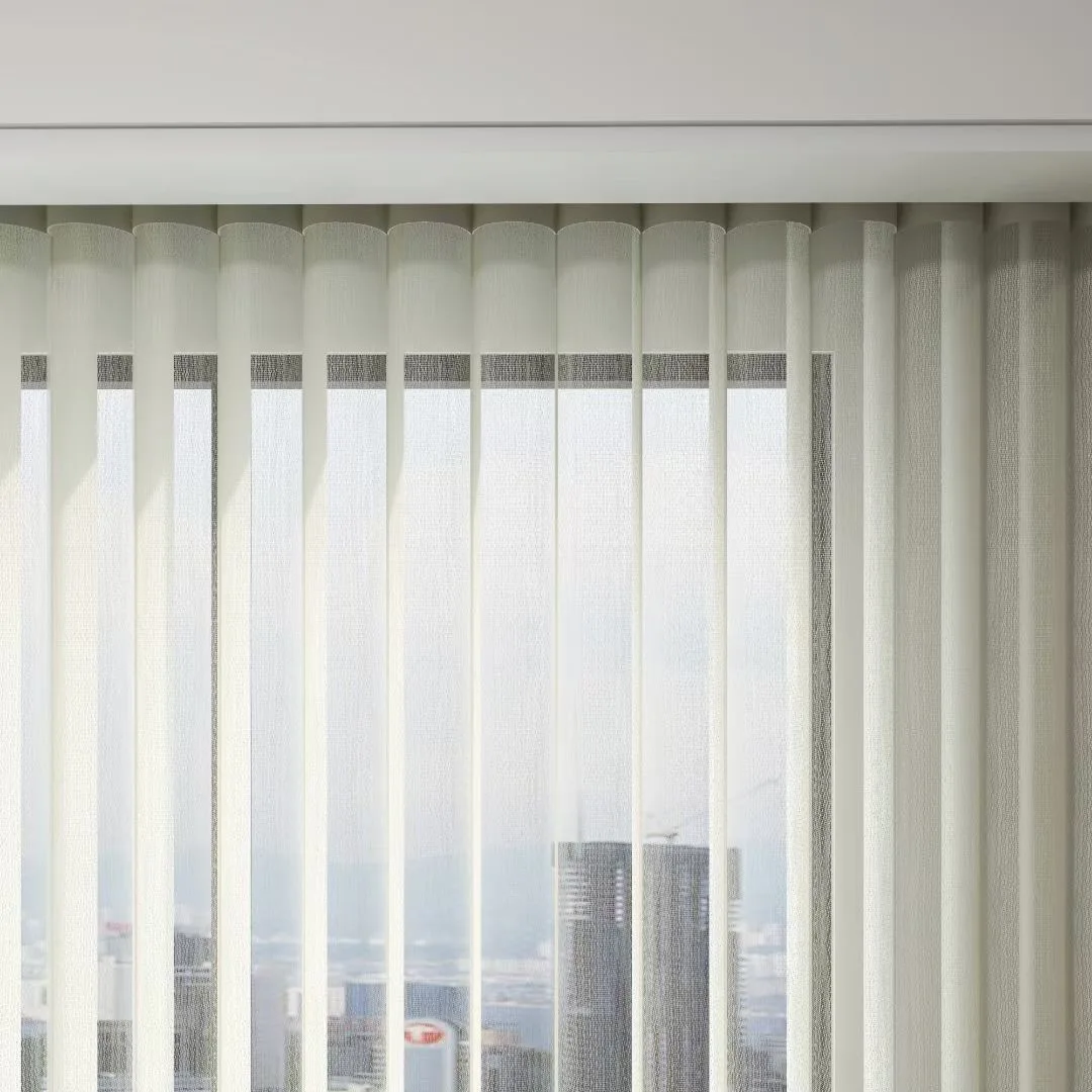 Motorized Remote Control Removable and Washable Sliding Door Vertical Blinds Dream Curtain Electric Smart Vertical Sheer Blinds