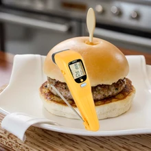 VA6512 Professional Dual Thermometer 2-in-1 Infrared Laser Contact Folding Probe Household Temperature Meter ABS OEM/ODM