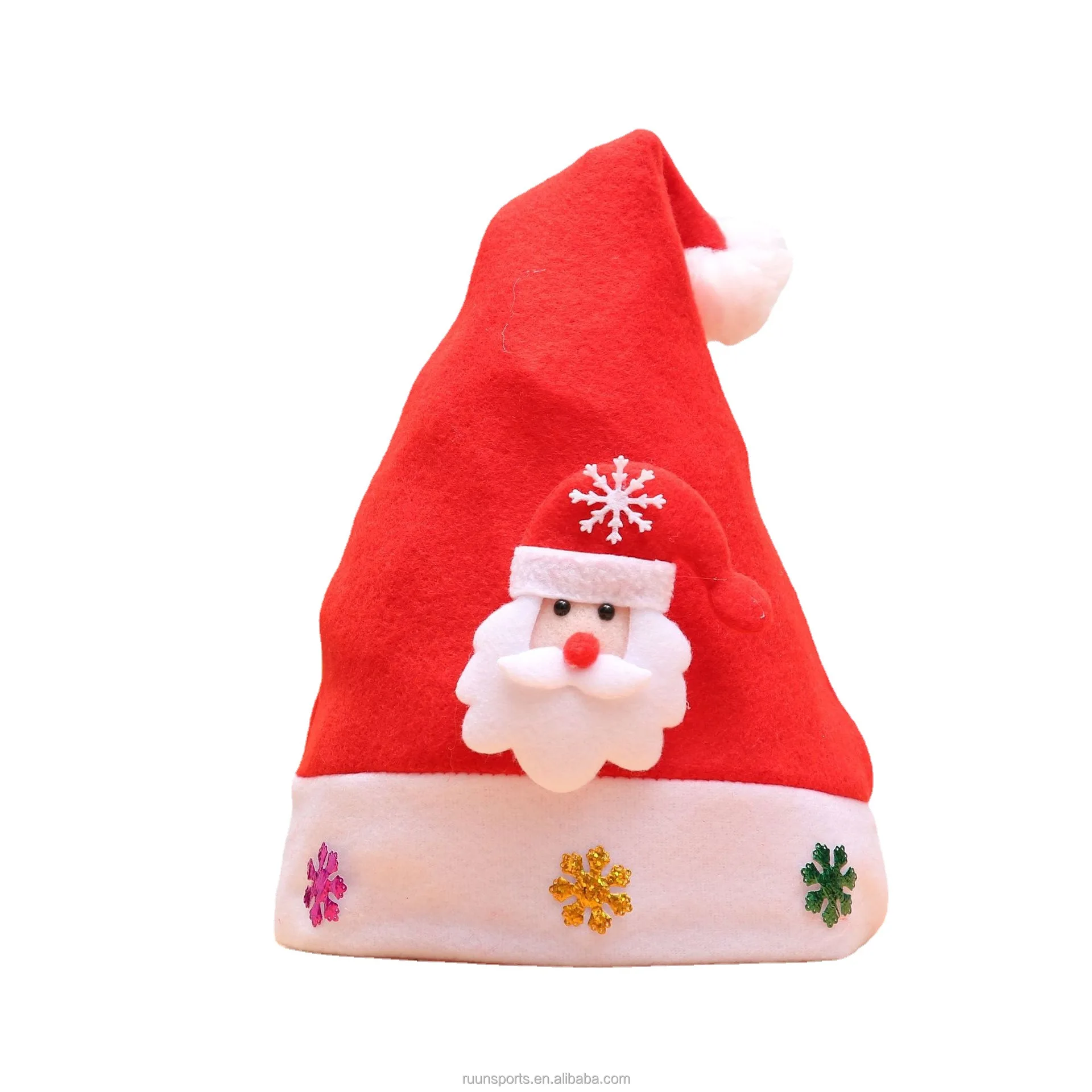 Ruunjoy New 2024 Christmas Gift Christmas Hat Glowing Snow Man Santa