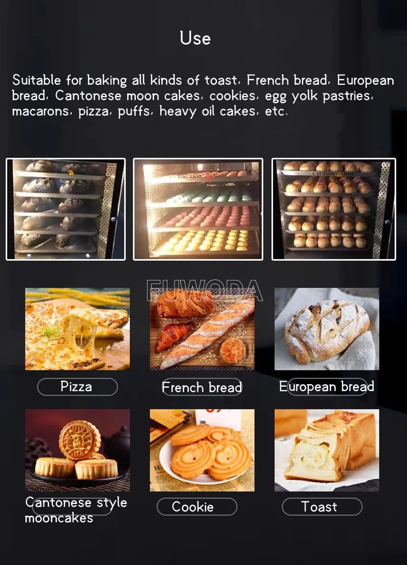 5 Tray Convection Bakery Oven / French Bread Making Machine