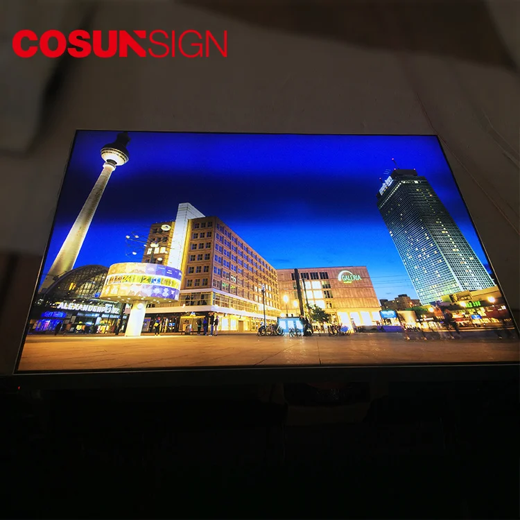Dynamic Portable Fabric Display Indoor Slim Outdoor Led Lightbox Sign