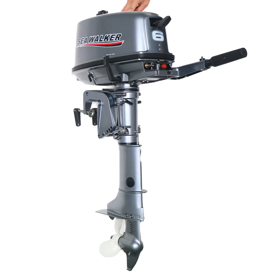 The 2-stroke 6hp and 5hp Outboard Engine Boat Horse Is Used As an Inflatable Fishing Boat