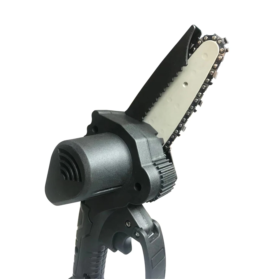 新型便携式4英寸电动电链锯无绳迷你电池电锯