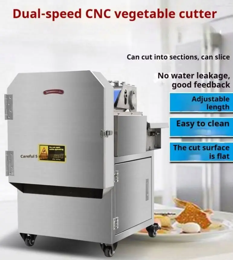 TEBAK Vegetable Chopper Fruit Vegetable Slicer Automatic Onion Slicer Machine Cutter Leafy Vegetable Cutting Machine