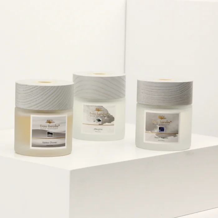 product enjoy everyday private label perfume ornament reed diffuser bulk purchase luxury wooden lid custom scents reed diffuser-4