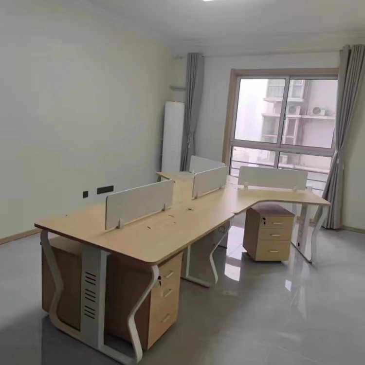Small Work Station Office Partitions Modular 6 Person Cubical Desk Office Work Desk Workstation