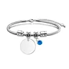 Round blue diamond silver