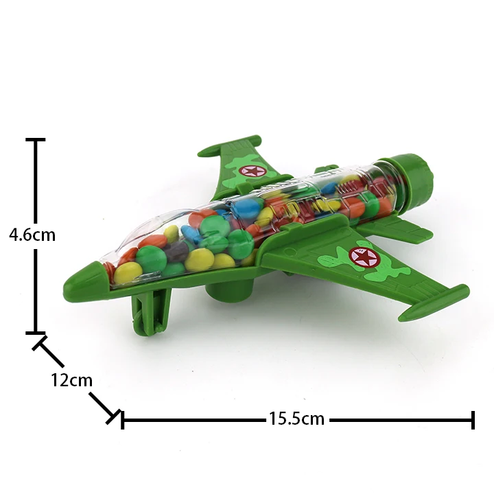 plane toy with candy