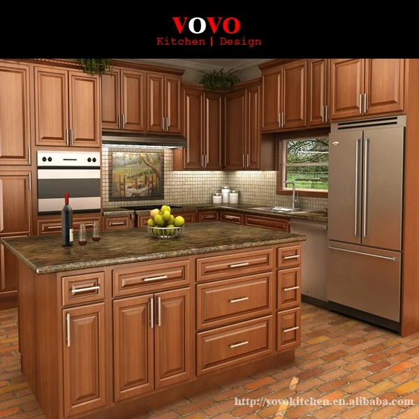 Fitted American Oak Kitchen Cabinet
