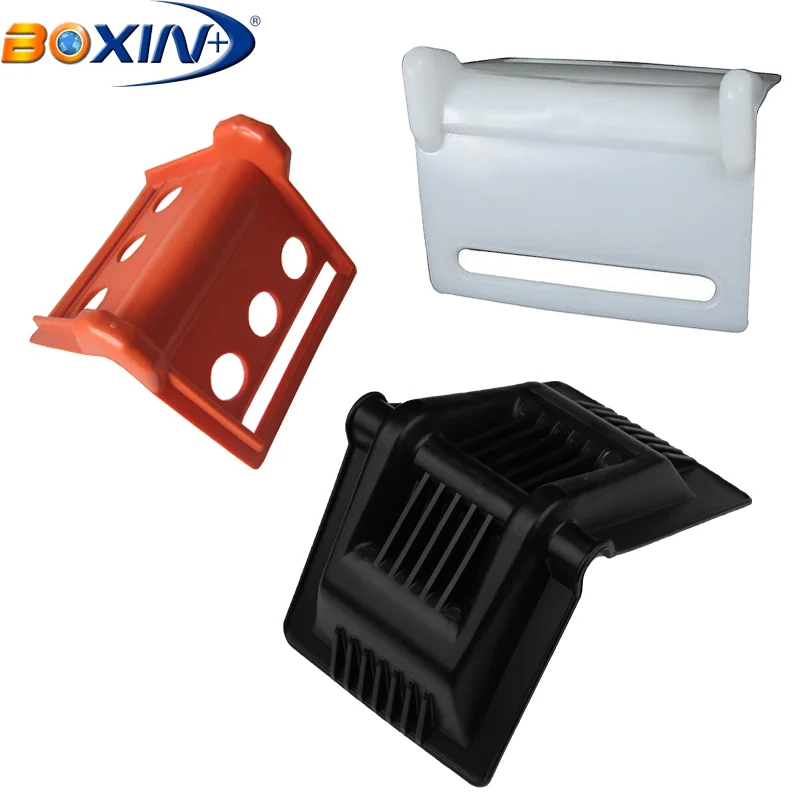 Black Heavy Duty Plastic Edge Corner Protectors For Tie Down Straps