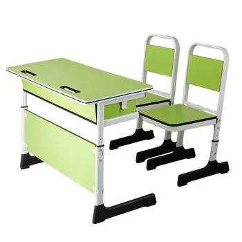Primary And Secondary School Furniture  Classroom Student Desk And Chair Set Modern Height Adjustable Study Desk