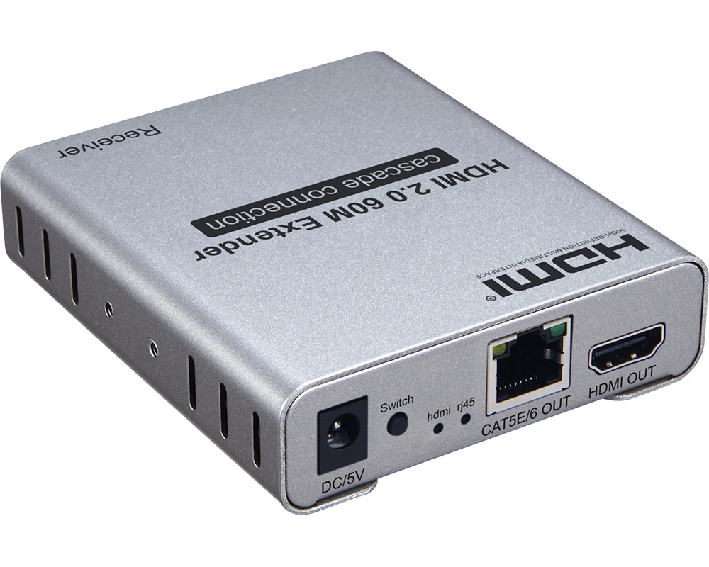 Прямая продажа с фабрики лучшая Hdmi 2,0 удлинитель 60 м 4k 60hz Hdr каскадное соединение точка-многоточечный более Cat6 кабель