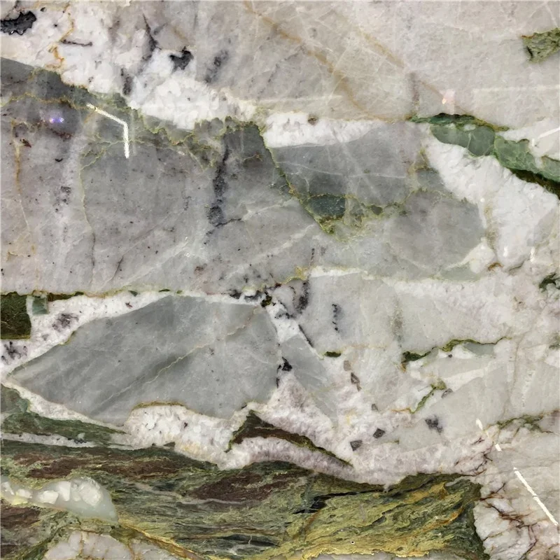product brazil exotic stone green quartzite slabs for hotel project green marble tiles wall cladding decor-2