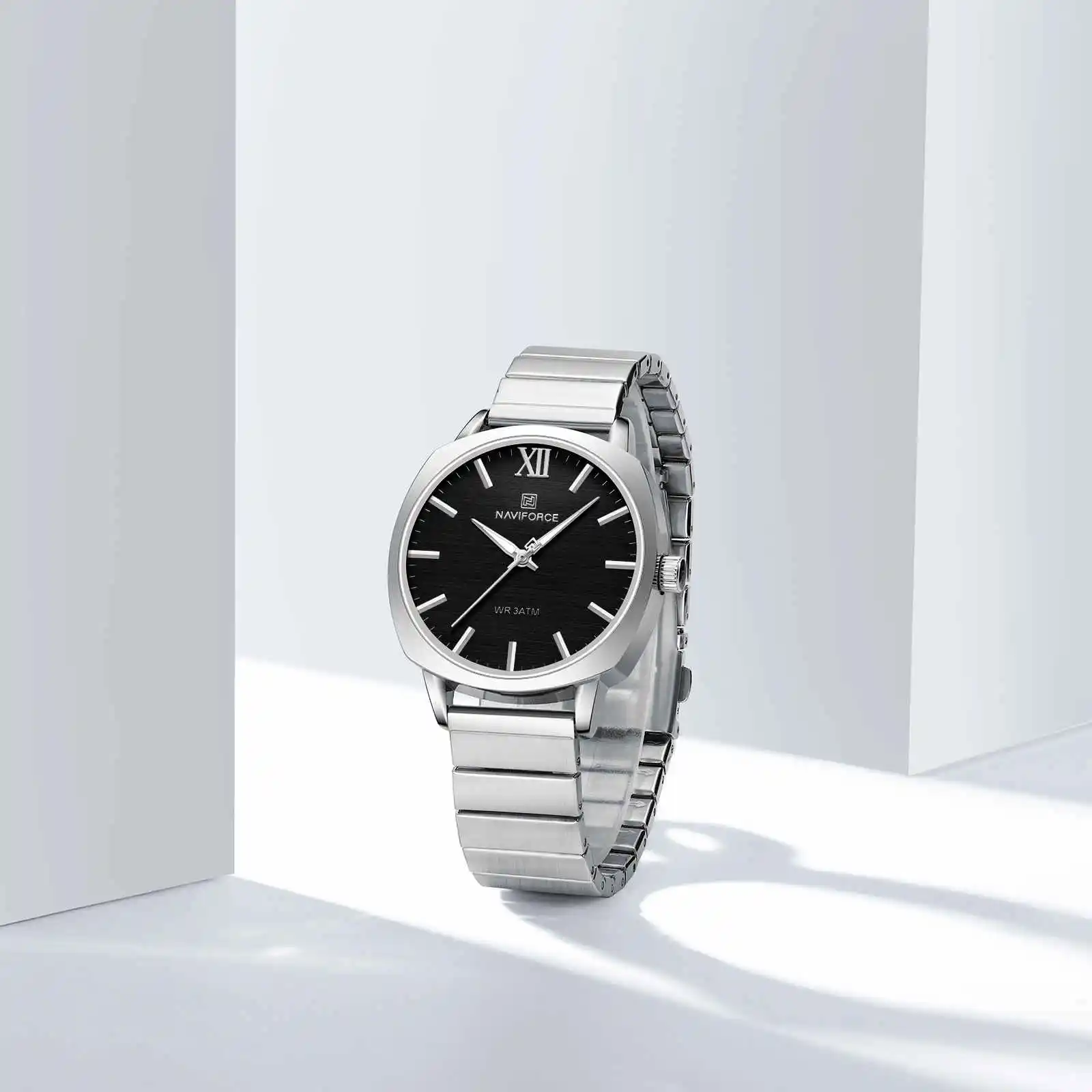 NAVIFORCE 5044 Women's Watches Quartz Watch Waterproof Stainless Steel Strap Rose Gold Watch for Women Luxury Ladies Wristwatch