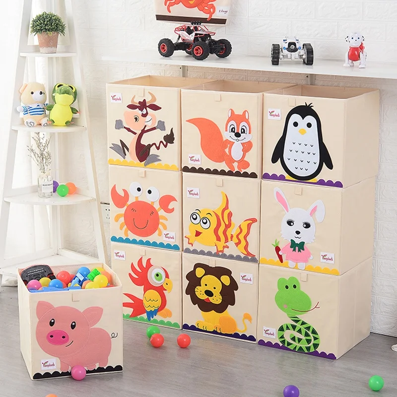 Modernes Design Faltbare Kinder Aufbewahrung Behälter Box Organizer Square Stoff