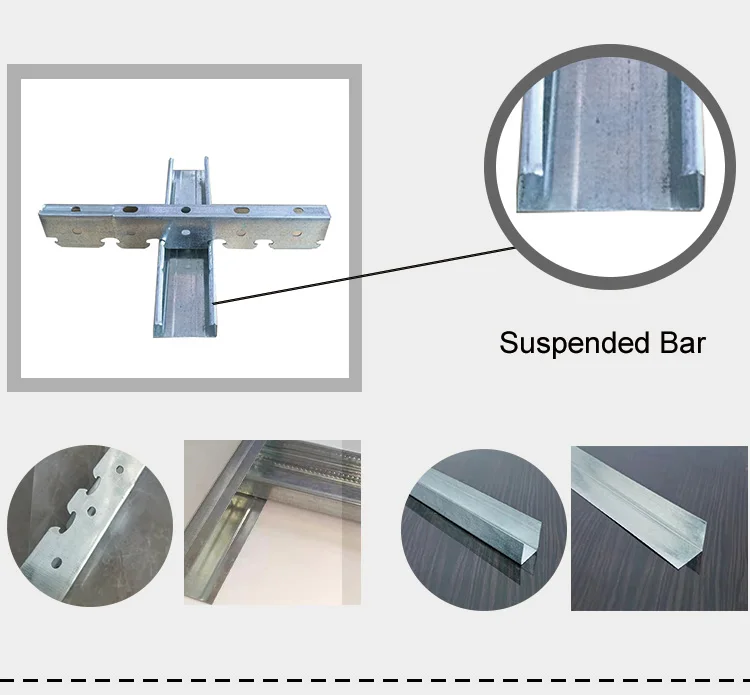 Light Steel Keel Ceiling Gypsum Board Partition Material Galvanized