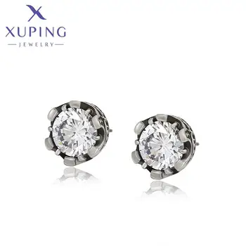 95547 XUPING Jewelry Zirconia Stainless Steel Earrings Classic Fashion Women Jewelry Stud Earrings