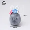Easter light gray rabbit head flower