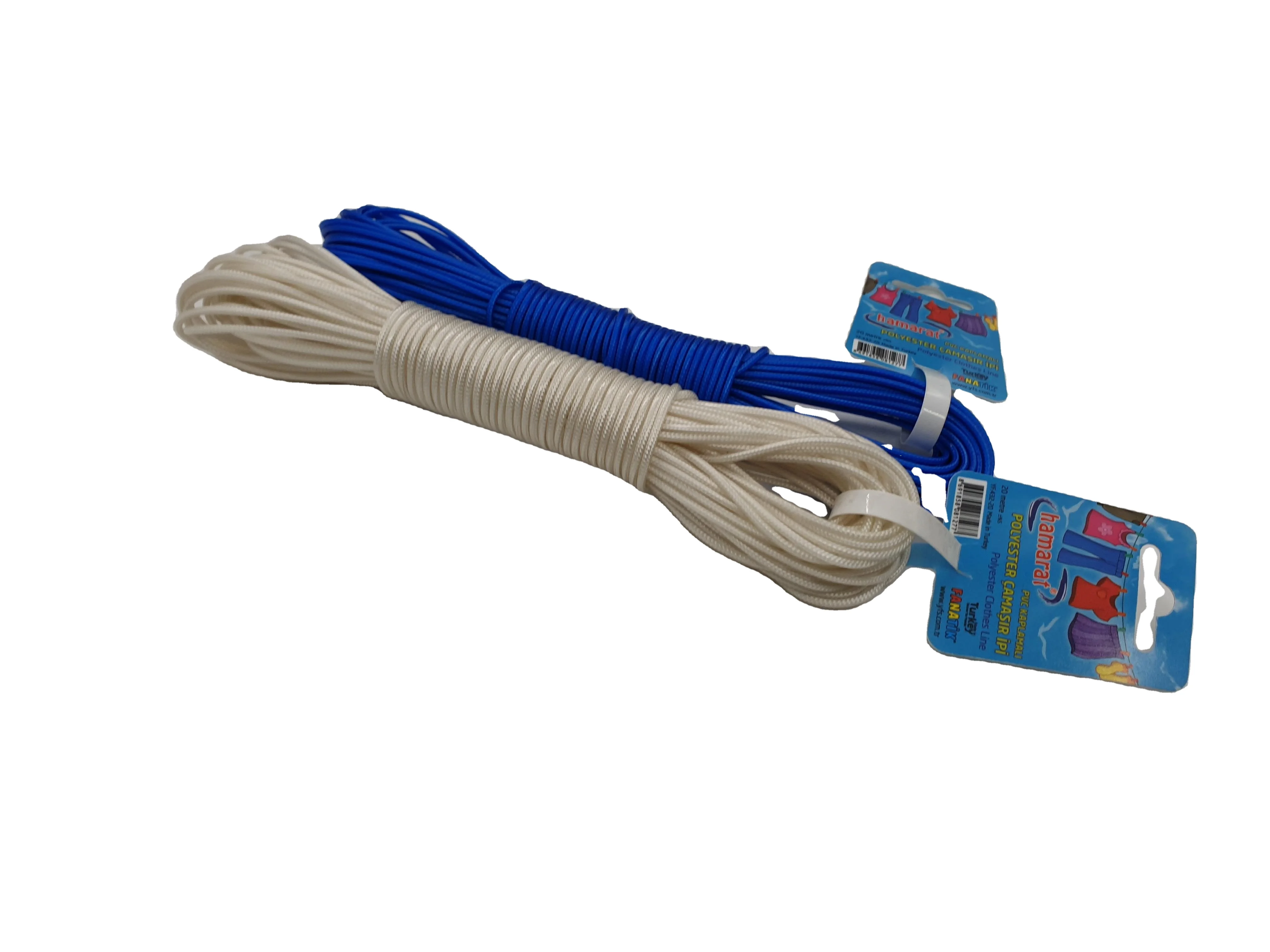 Colorful and Durable PVC Clothes Line Rope Washing Drying Line Outdoor Rope Clothesline 10 Mt
