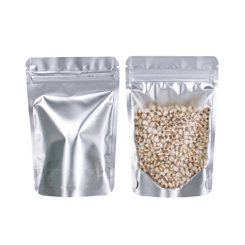 Silver Packaging Aluminum Foil Bag for Food Customizable