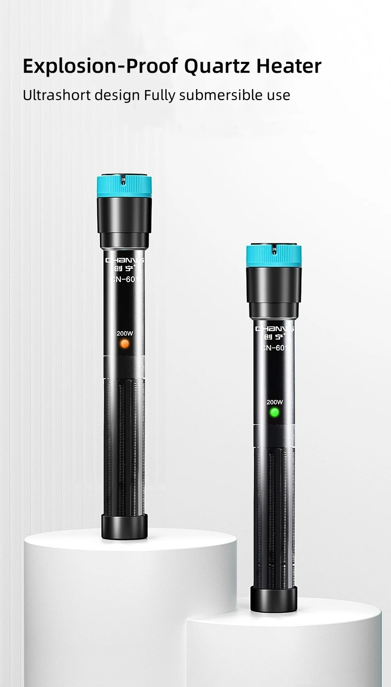 100W/50W Eco-Friendly Multi-Voltage Explosion-Proof Quartz Glass Tube Aquarium Fish Tank Water Heater Rods product detail 1