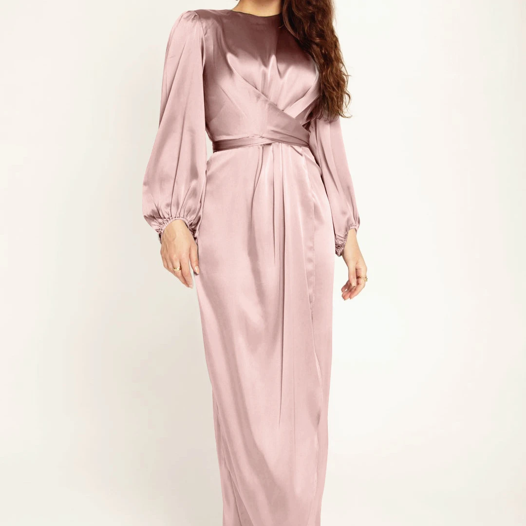 chinese dress ladies Elegant Puff Sleeve Midi Corset Maxi Prom Dresses Evening Birthday Outfits  P452 main image 1