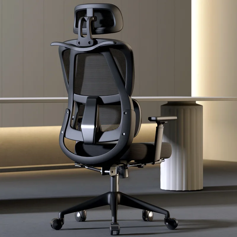 Blisswood Chaise de bureau ergonomique en maille avec accoudoirs rabattables à 90°, chaise d