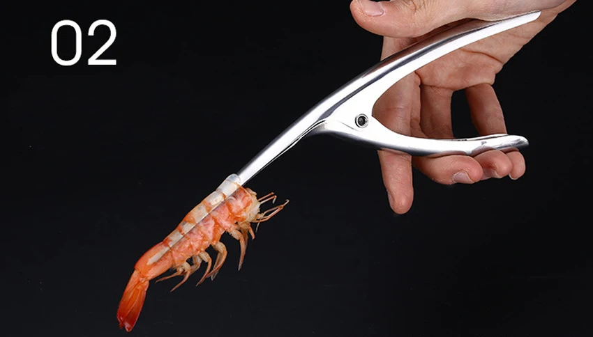 Очиститель креветок, очиститель креветок из нержавеющей стали, устройство для очистки креветок, Креативные кухонные инструменты