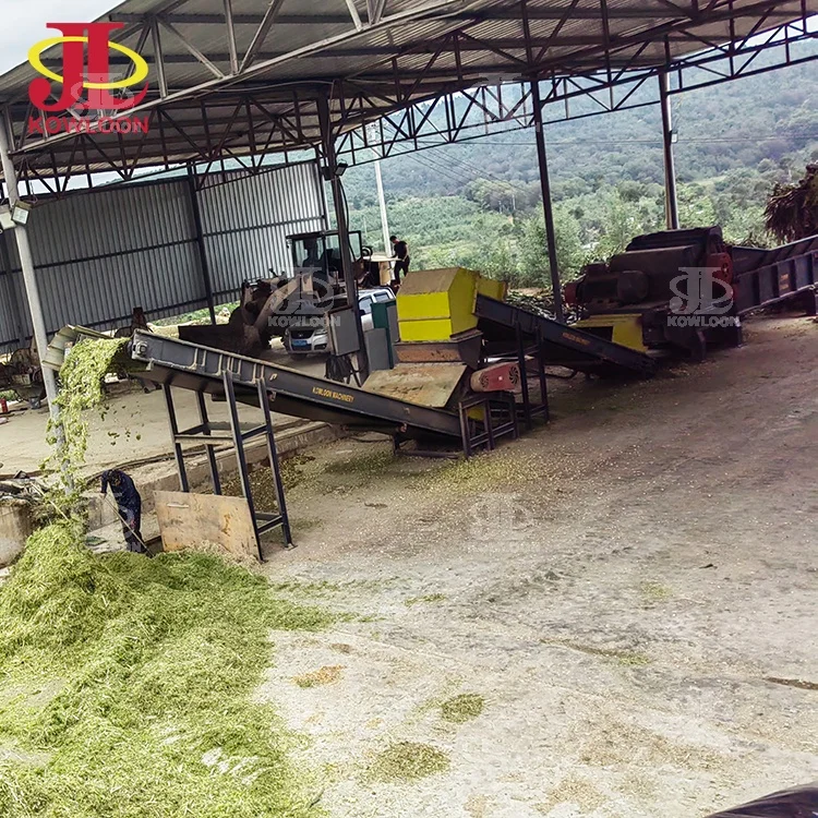 Large Capacity Green Waste Chopping Machines Elephant Grass Corn Silage Chopper Machine