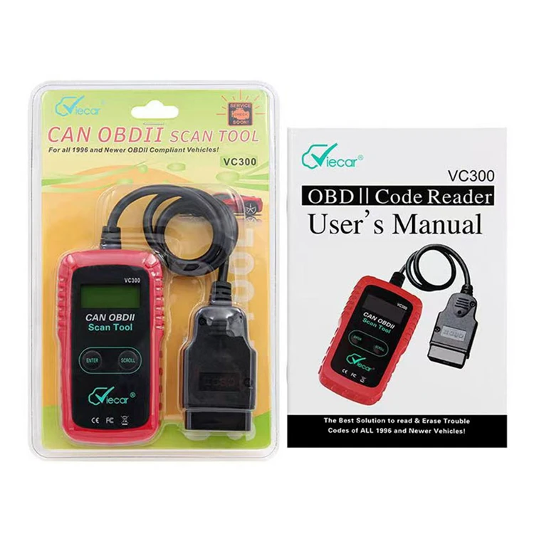 VC300 Scanner Code Readers OBD2 OBDII Fault Test Diagnostic Car Trouble Tool Auto Scan Detector