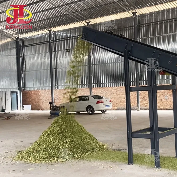 Large Capacity Green Waste Chopping Machines Elephant Grass Corn Silage Chopper Machine