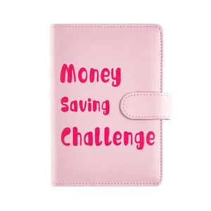 Journal PU Leather Hardcover  Notebooks Wholesale Money Saving Challenge A6 Loose-Leaf Binder