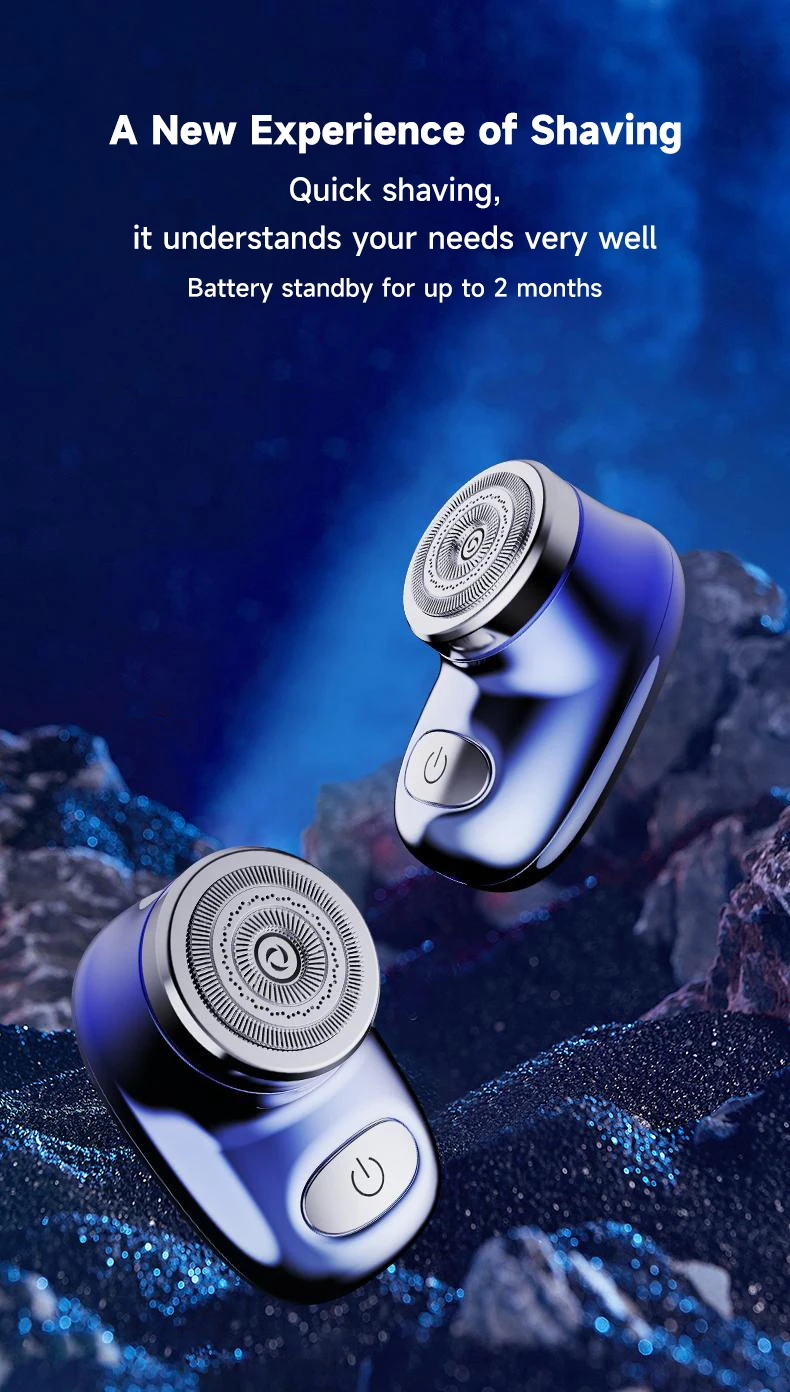 Portable Face Beard Shaver Razor Facial Mini Electric Shaver For Men