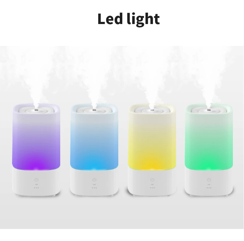 RUNAL 4L Top Fill Water Large Capacity Cool Warm Mist Smart Ultrasonic Air Humidifier With Led Light for Home Bedroom Baby Room