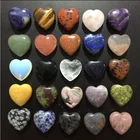 Wholesale Natural Different Kinds of Quartz Healing Stone Crystal Heart gemstone heart