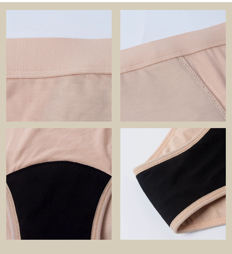 4 Layers Period Panties No Pfas Biodegradable Bamboo Free Odor Culotte