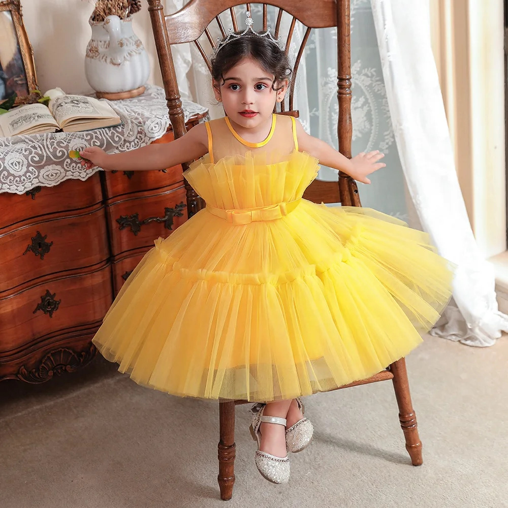MQATZ Beautiful Model Dress for Little Girls Kids Party Gown for Children  Age Group