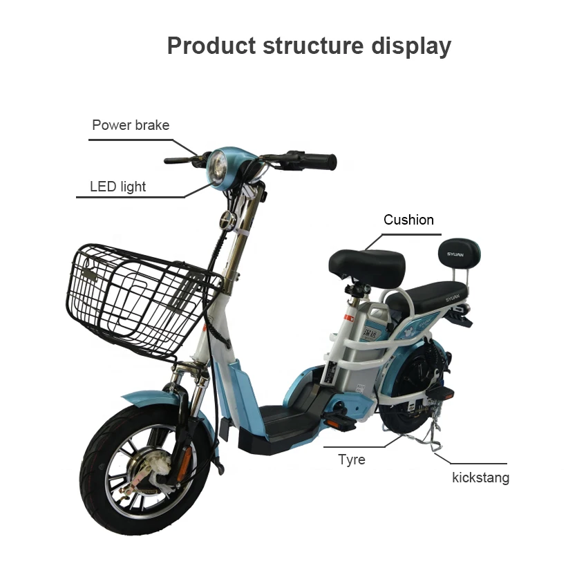 Syuan New Model 280W Green Power 48V  Bike Mini City E Bike From Electric Bike Manufacturer