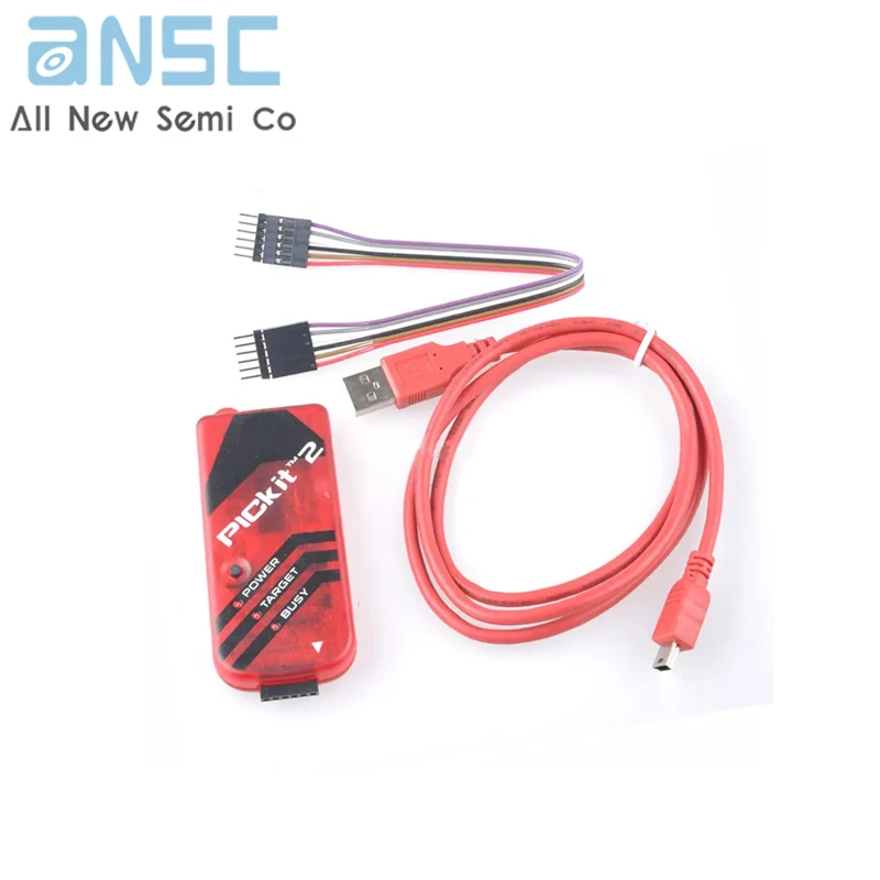 PICKIT2 PIC Kit2 Simulator PICKit 2 Programmer simulator Red Color w/USB cable Dupond Wire