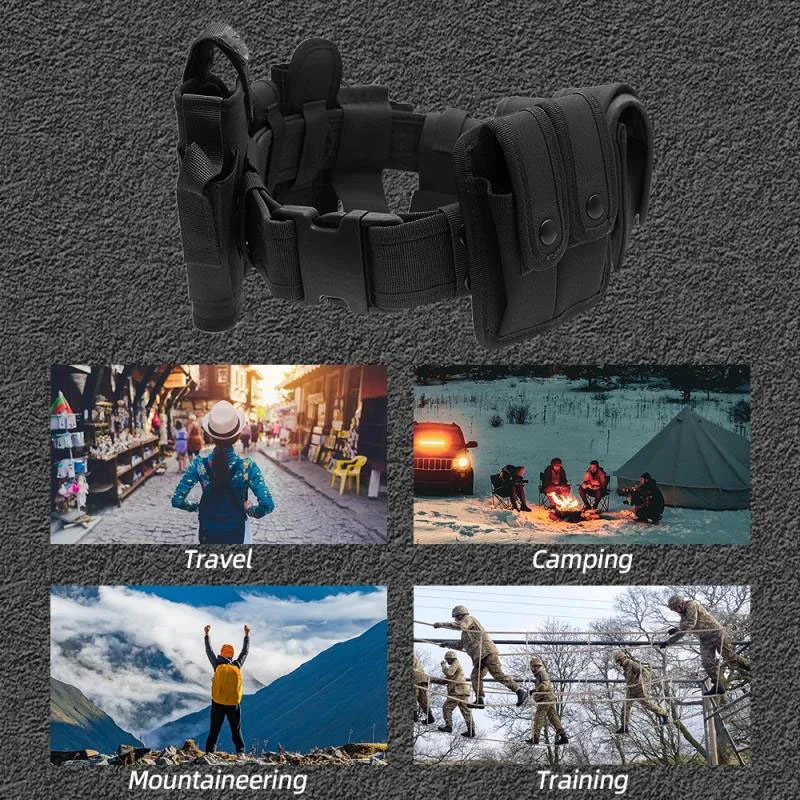 Mountaineering Outdoor Tactical Utility Belt Versatile Security Modular Equipment System Molded Duty Belt Hunting Accessories
