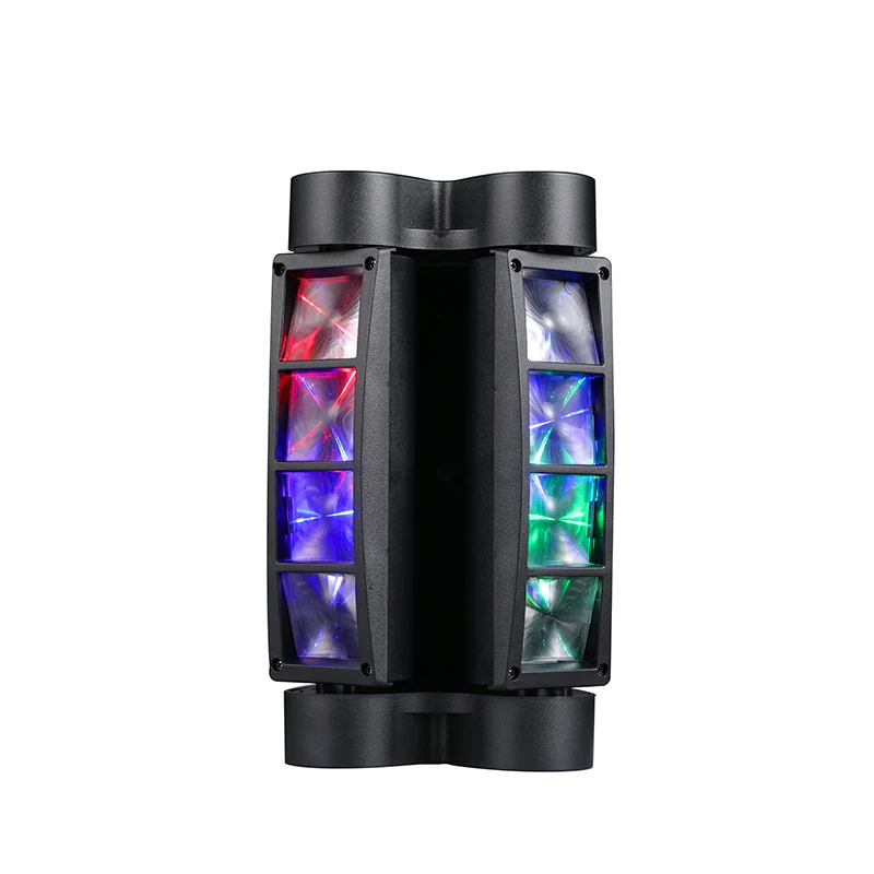 Projecteurs DJ à tête mobile LED Spider 80W RGBW, activés par le son, DMX-512, pour fêtes, pubs, mariages, clubs, carnavals et festivals_voghion.com