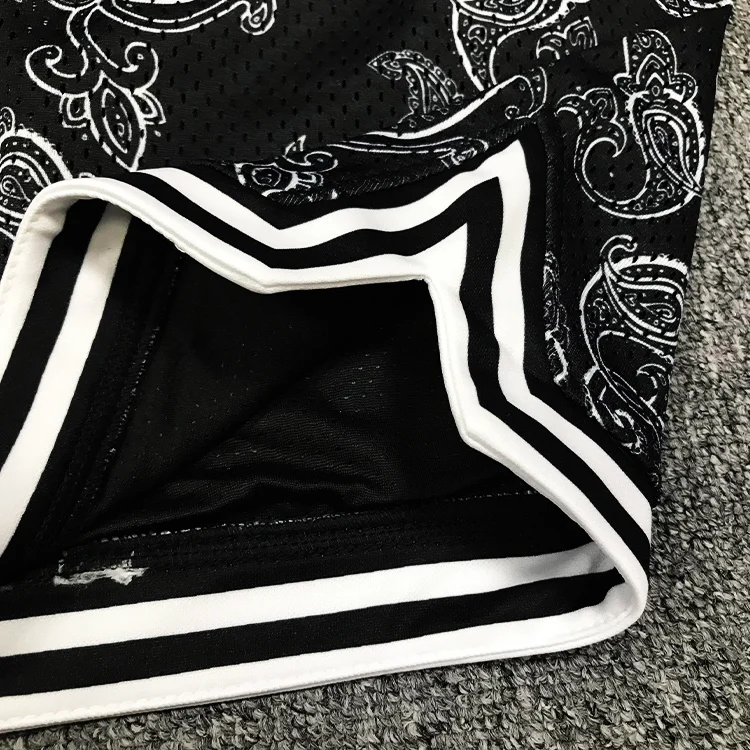 Custom Mesh Basketball Shorts Pattern Unique Design Sublimation Print Men Sports Shorts Buy