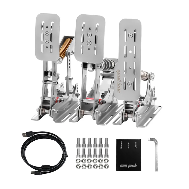 Simjack Pro-P3 Pedals - High Quality Analog Magnetic Simracing