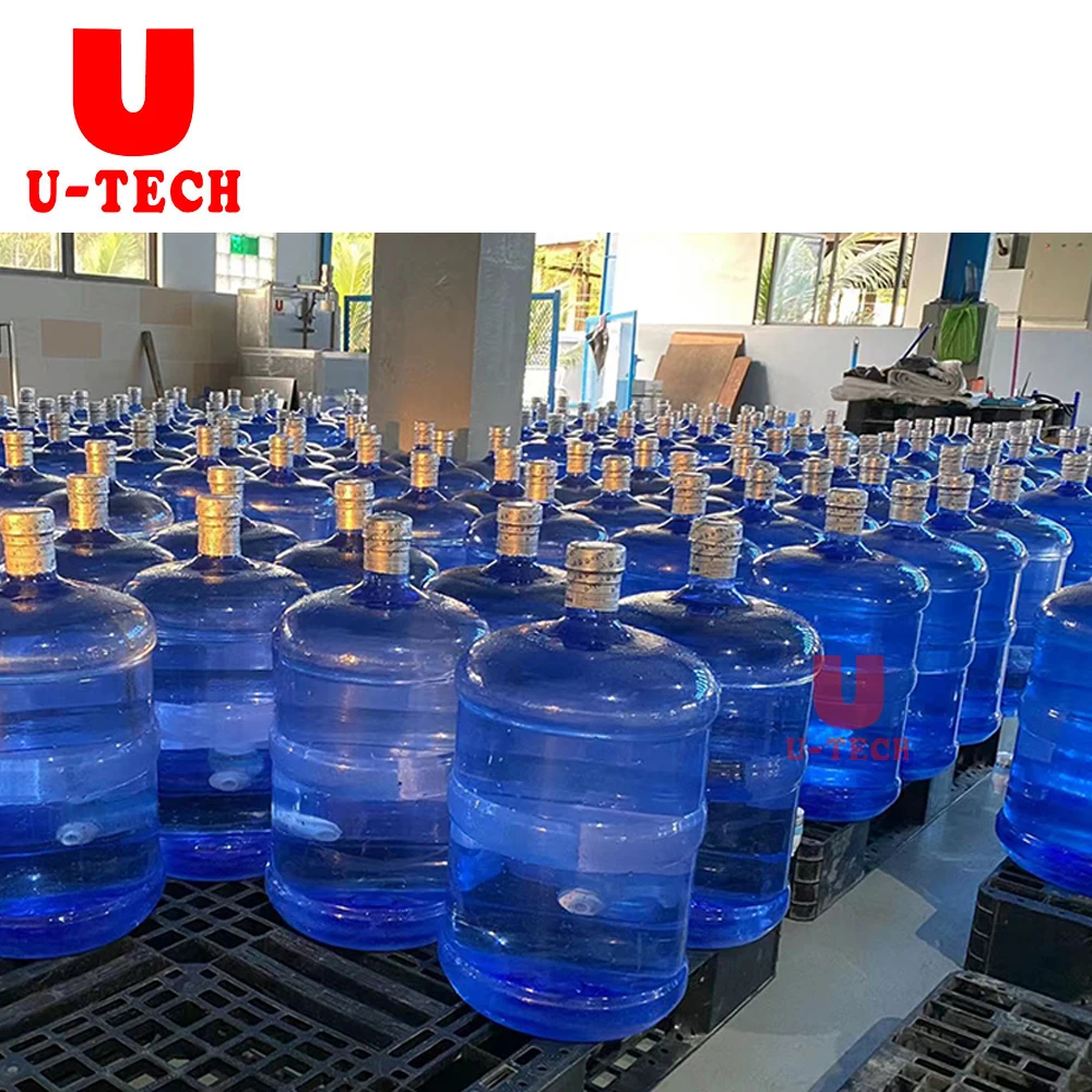 Automatic 5 Gallon Water Washing Filling Capping Machine  for 20L Plastic Jars Essential for Beverage