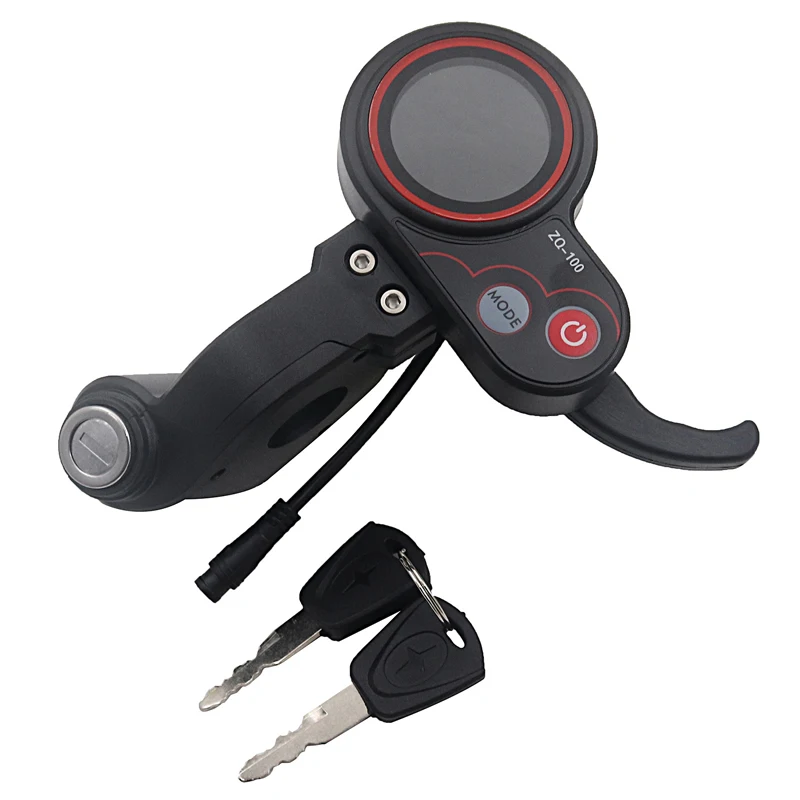 ZQ-100 36V-48V Controller with LCD Display Panel Scooter Throttle and Key Switch Electric Scooter Accessories Parts