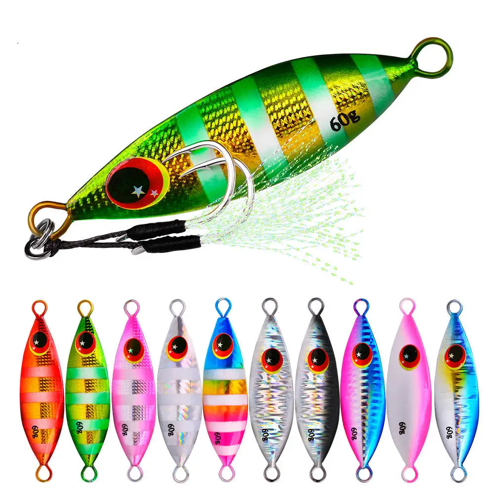 Lot Micro Jig Butterfly Metal Jig Fishing Lure 7-100g Snapper Jigging Slow Lures
