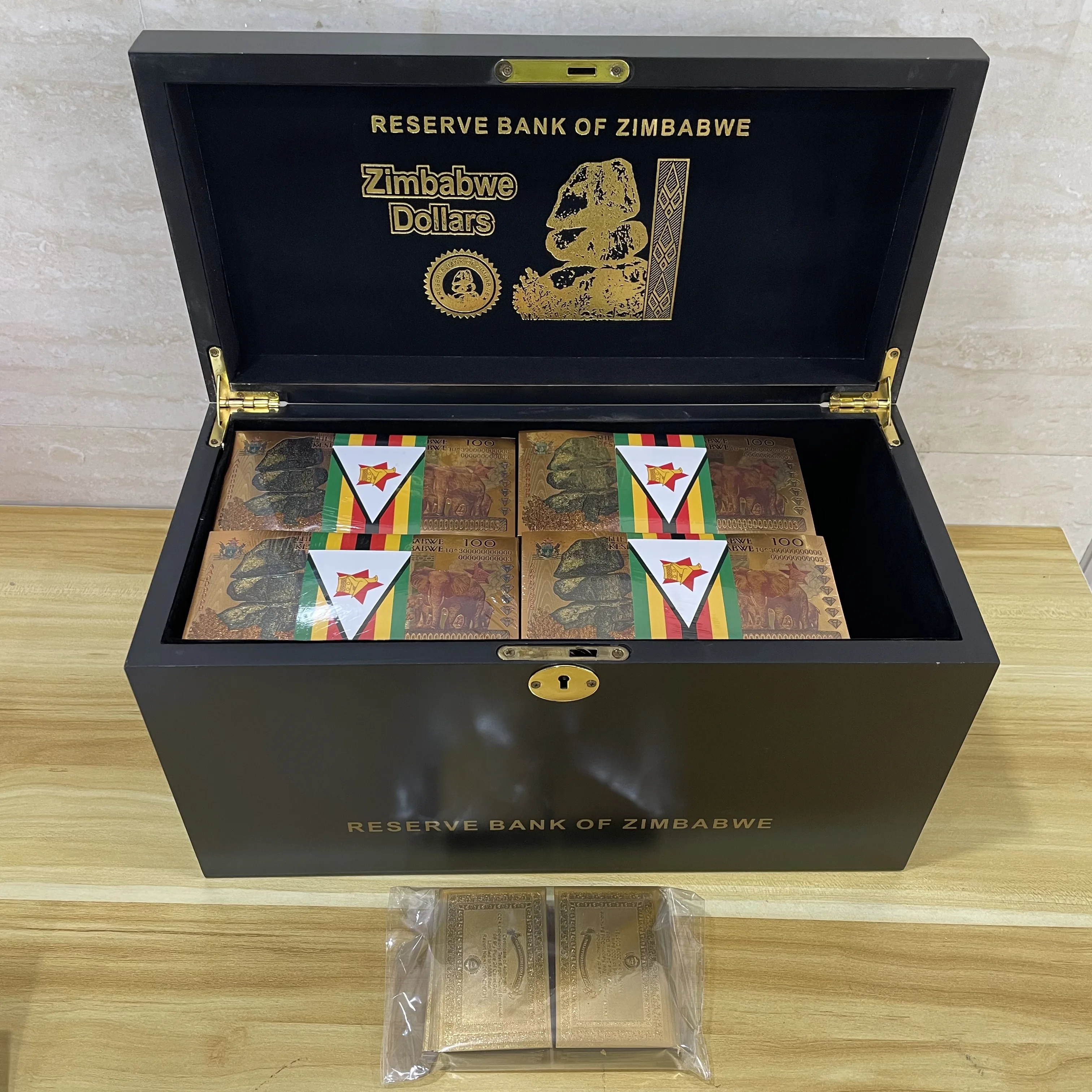 津巴布韦黄金钞票100亿美元津巴布韦更多零美元大象钞票用于收集礼物| Alibaba.com